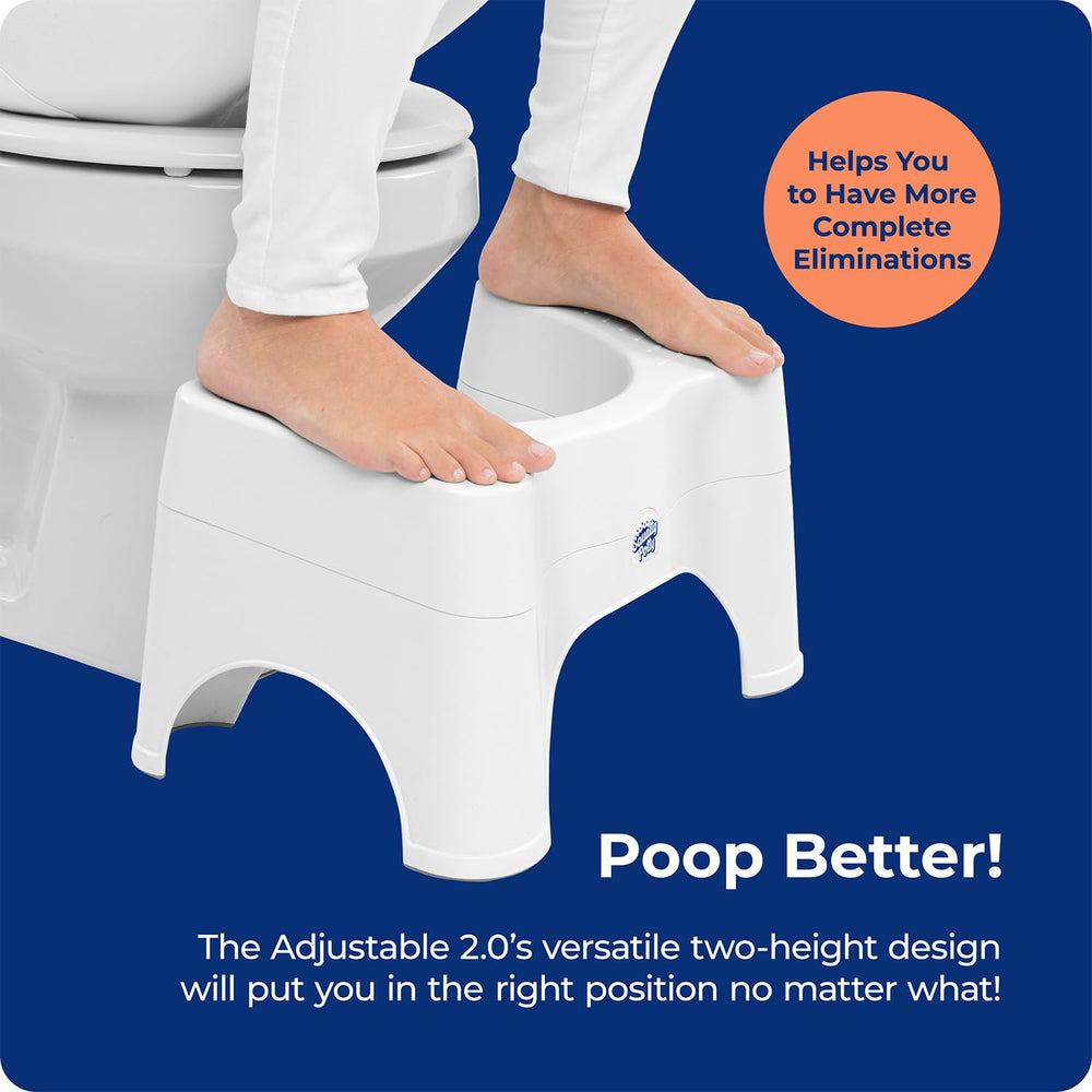 Squatty Potty uso en acción por una familia demostrando comodidad compartida