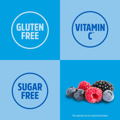Sqwincher etiqueta nutricional visible con información sin azúcar