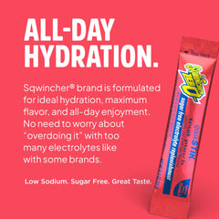 Sqwincher polvo fruit punch en primer plano para ver textura y disolución rápida