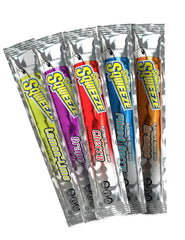 Sqwincher Sqweeze frente del paquete mostrando 10 polos y beneficio de conveniencia