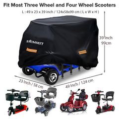 SRIMMIT funda colocada sobre scooter en exterior para protección diaria