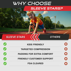 SS SLEEVE STARS textura del material elástico que ofrece durabilidad