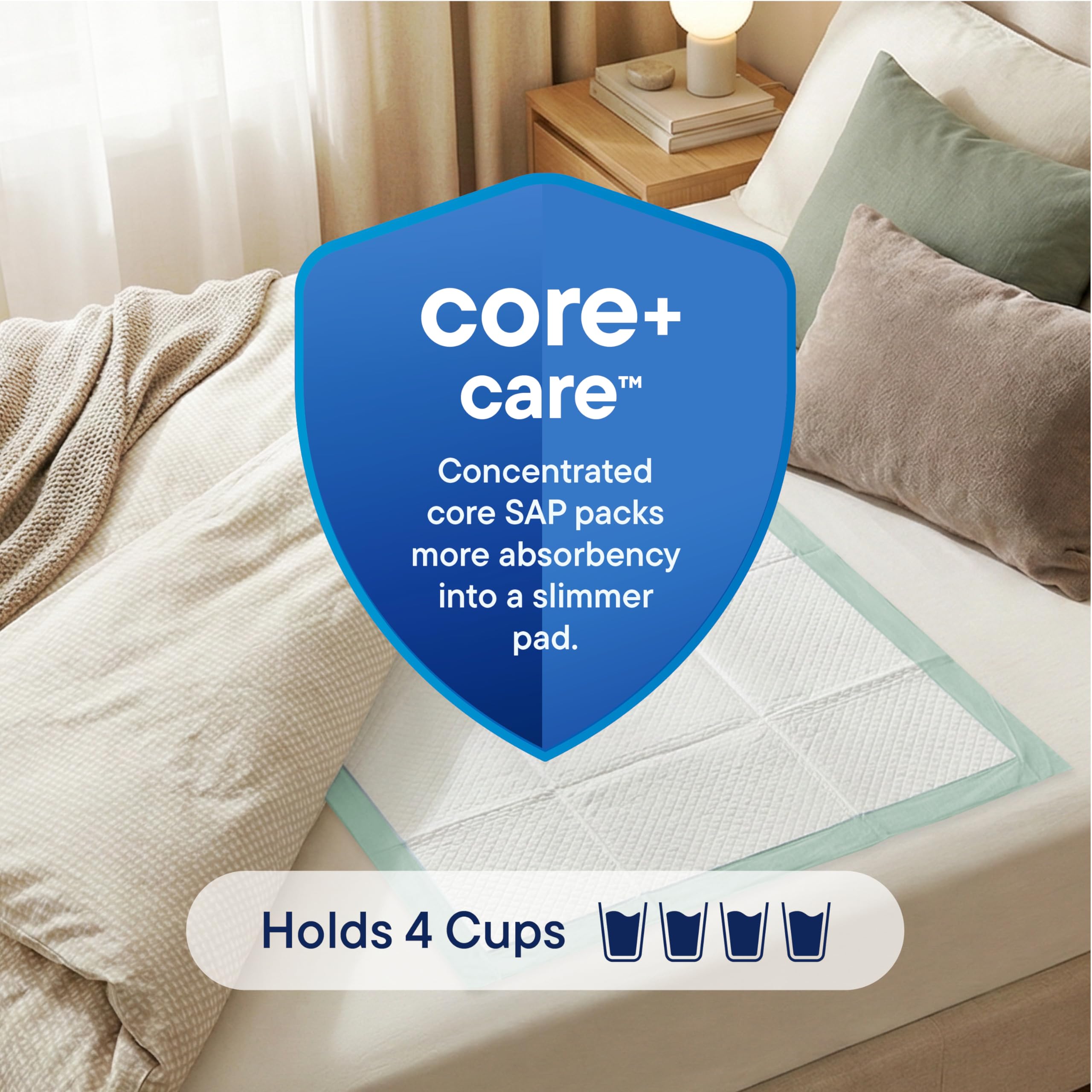 Stack Man protector colocado en cama ofreciendo confort y limpieza nocturna