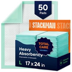 Stack Man frente del paquete mostrando 50 unidades y beneficios