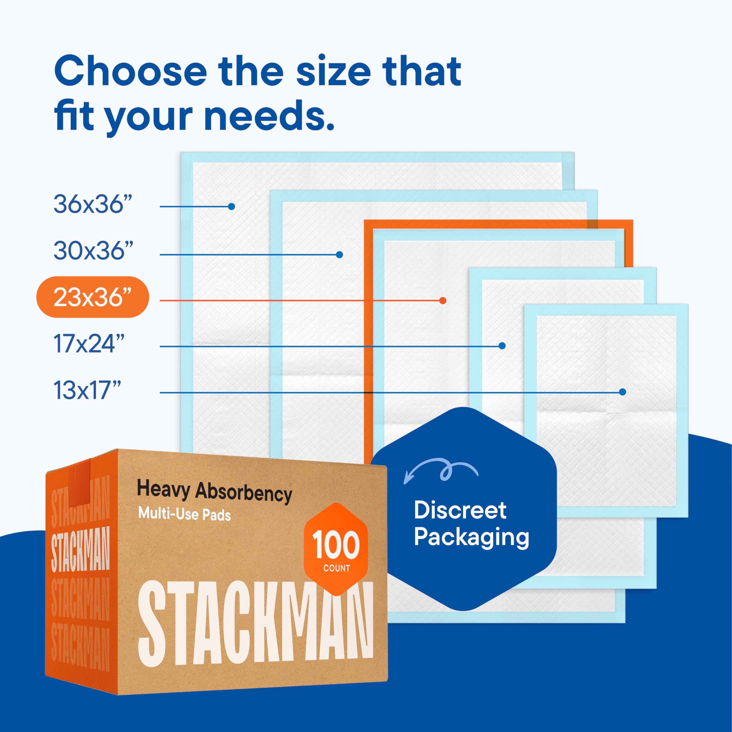 Stack Man comparación de tamaño con una almohada para referencia visual