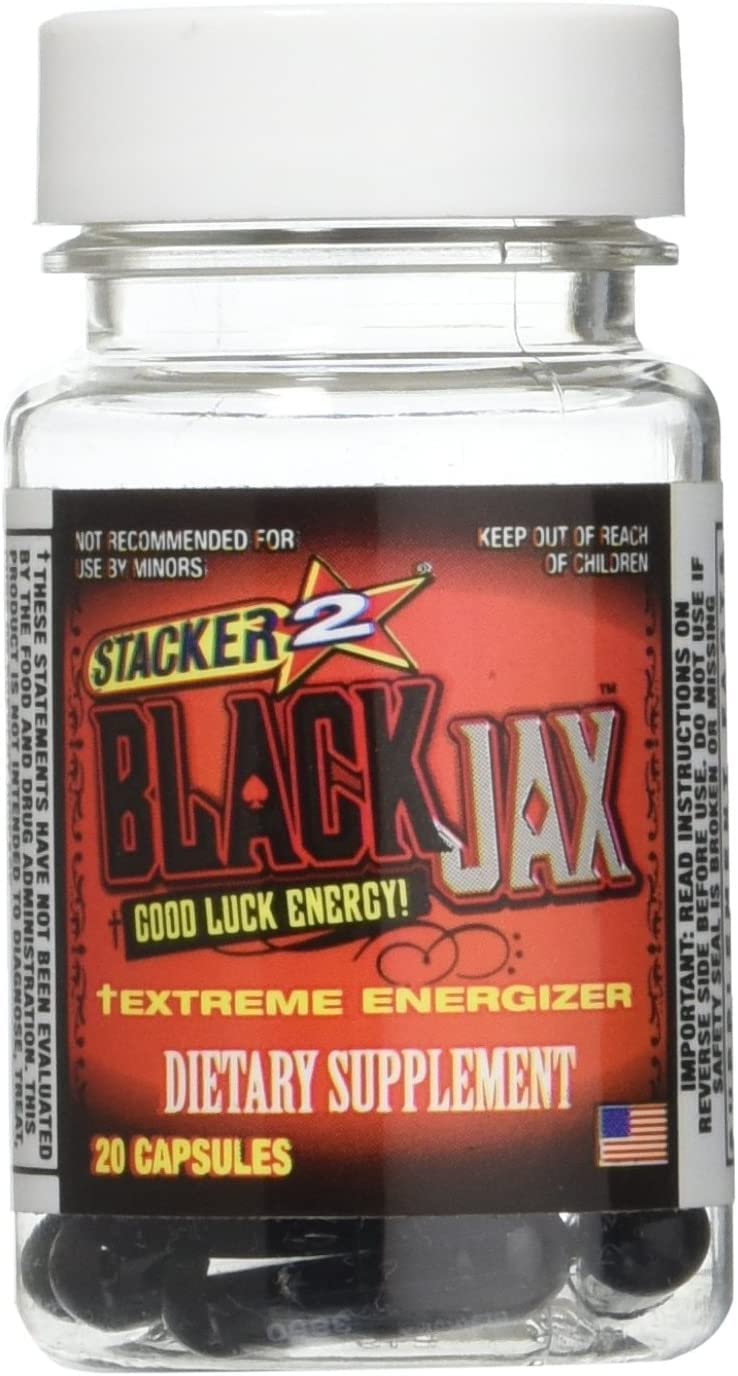 STACKER 2 Black Jax cápsula en primer plano mostrando textura y facilidad de ingesta
