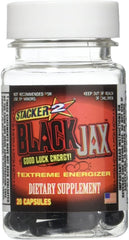 STACKER 2 Black Jax cápsula en primer plano mostrando textura y facilidad de ingesta