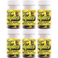STACKER 2 frasco Yellow Hornet vista frontal muestra envase e impacto energizante