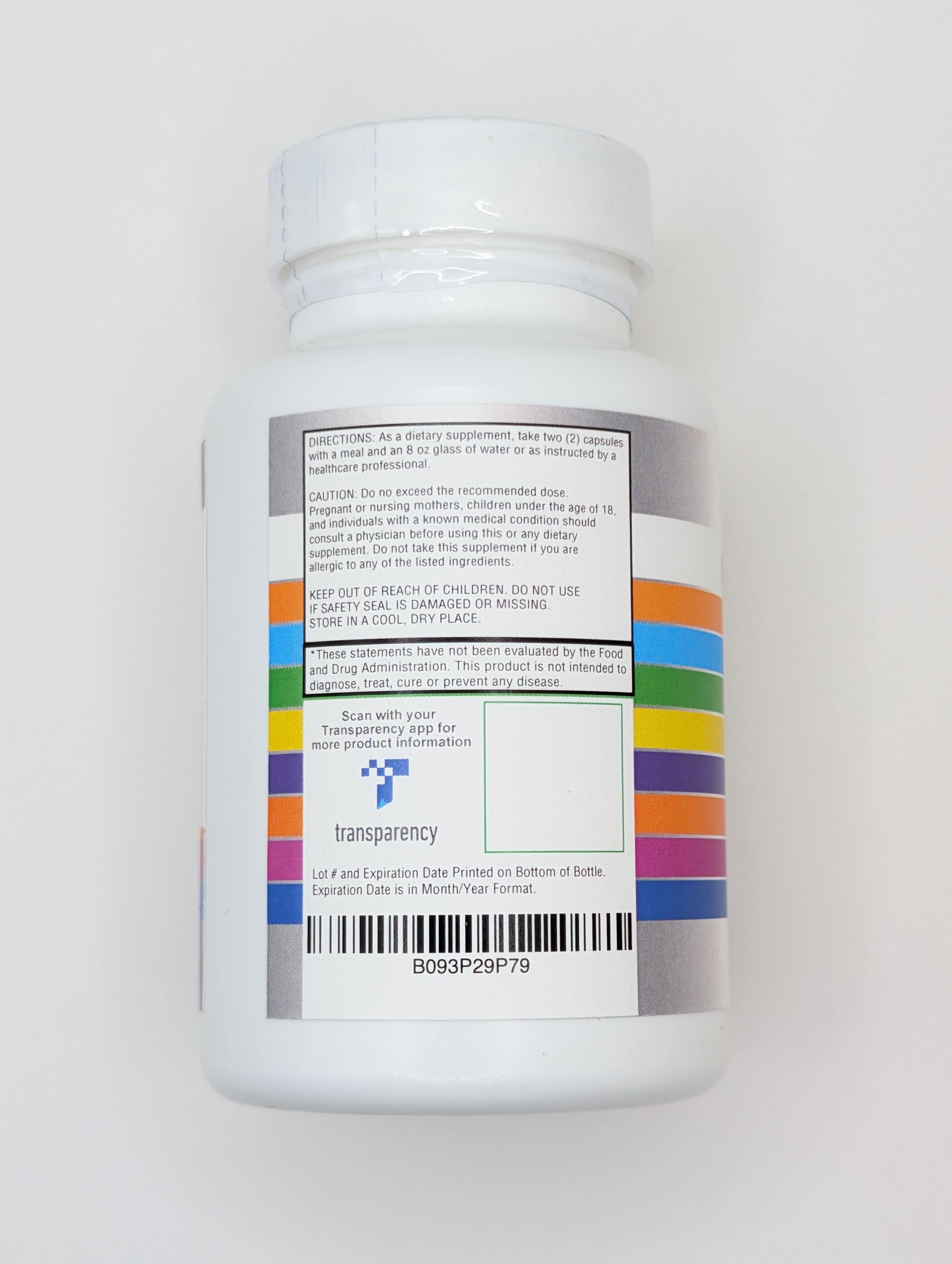 Cápsula Stamiron abierta mostrando el polvo interior y formulación vegetal biocompatible