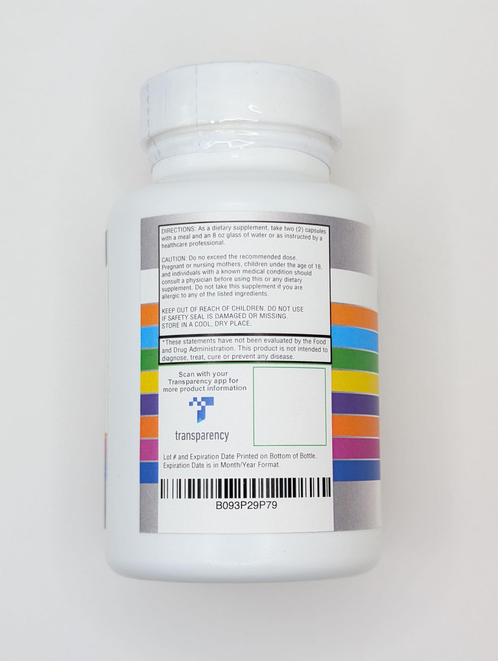 Cápsula Stamiron abierta mostrando el polvo interior y formulación vegetal biocompatible
