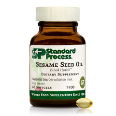Standard Process envase frontal mostrando aceite de sésamo y beneficio de apoyo inmunitario