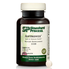 Standard Process Antronex frasco frontal que muestra etiqueta clara y beneficios