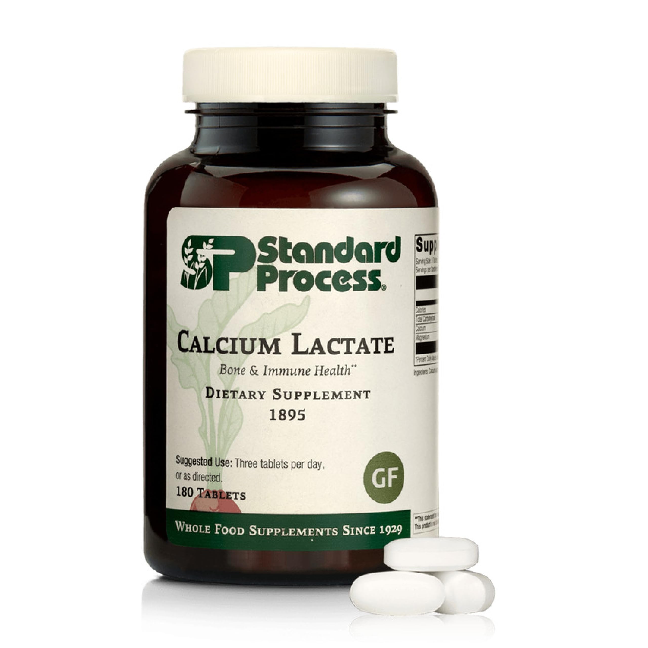 Standard Process envase frontal mostrando 180 tabletas y beneficios claros