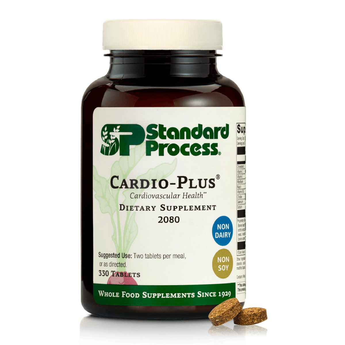 Standard Process Cardio-Plus frontal del envase mostrando la etiqueta y beneficios