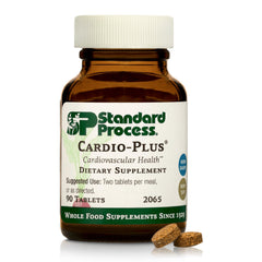 Standard Process Cardio-Plus vista frontal mostrando envase y cantidad