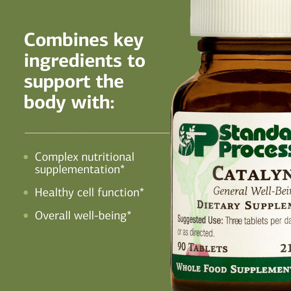 Standard Process Catalyn ingredientes principales resaltados para transparencia y calidad