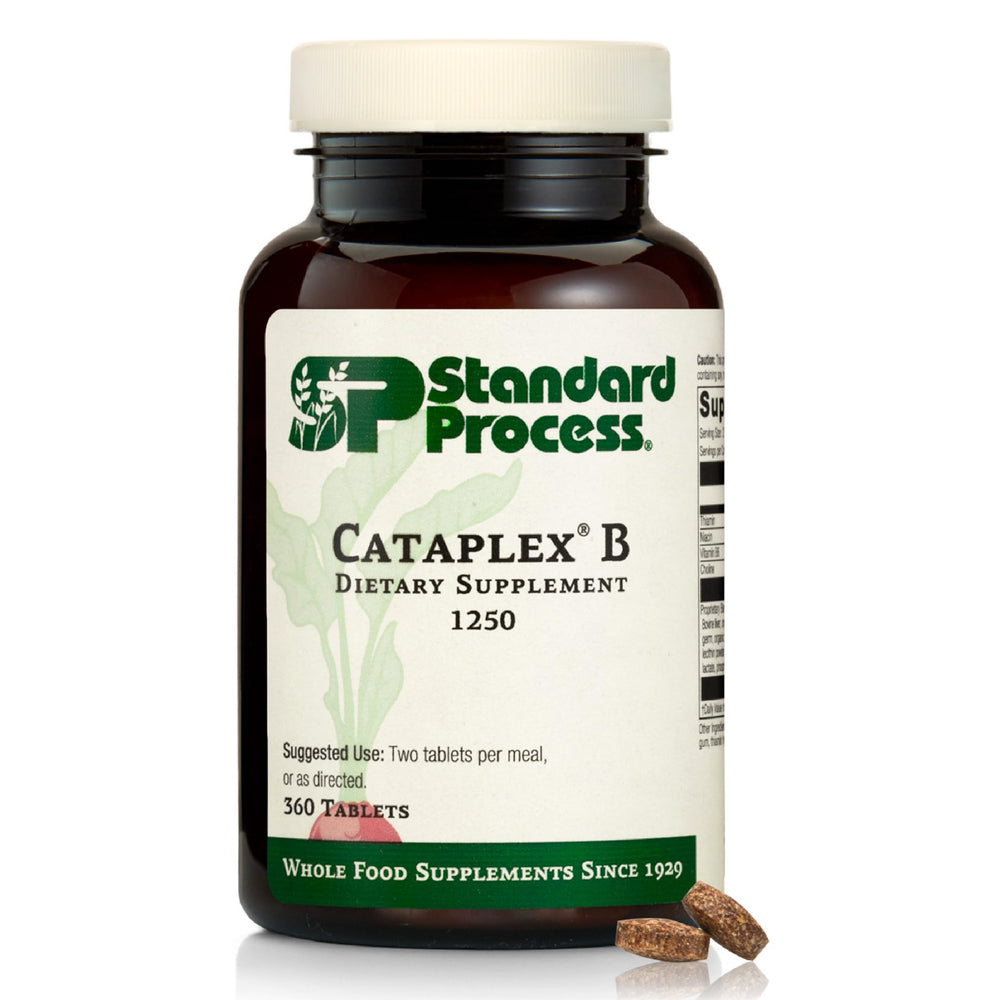 Standard Process Inc. frasco Cataplex B frontal mostrando presentación grande