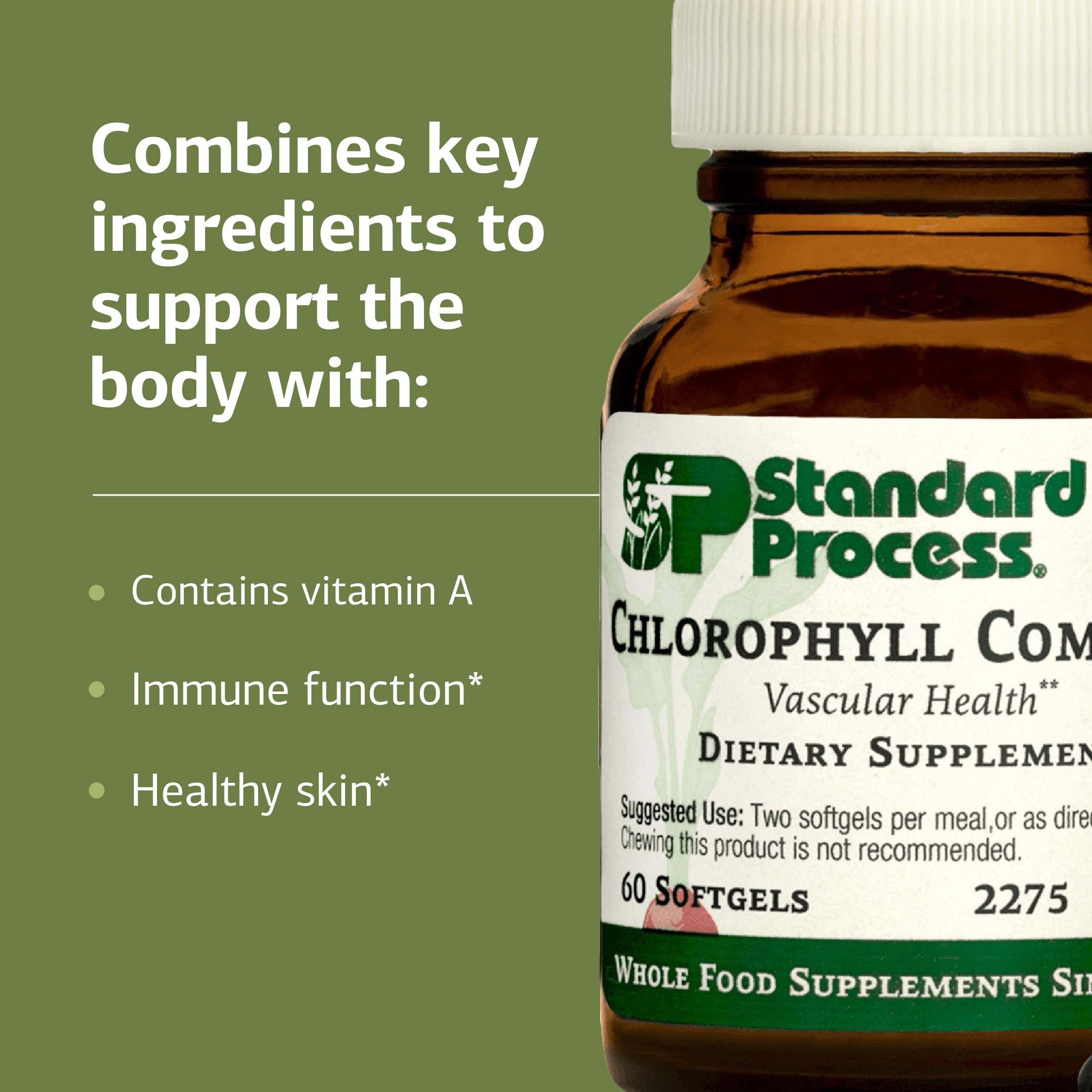 Persona tomando Chlorophyll Complex con comida para mejor absorción y compatibilidad