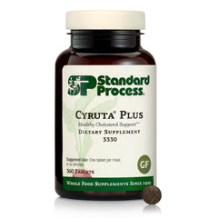 Standard Process Cyruta Plus frontal del envase mostrando 360 tabletas y beneficios