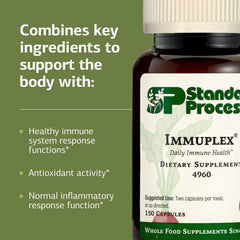 Detalle de la textura de una cápsula Immuplex Standard Process para inspección