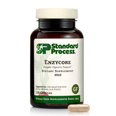 Standard Process Inc. envase frontal mostrando nombre y beneficio digestivo