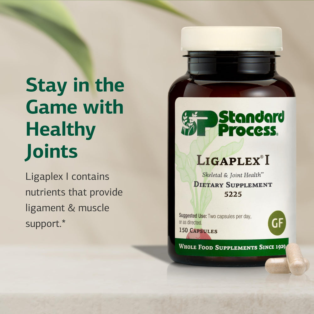 Etiqueta nutricional de Standard Process Ligaplex I con ingredientes clave