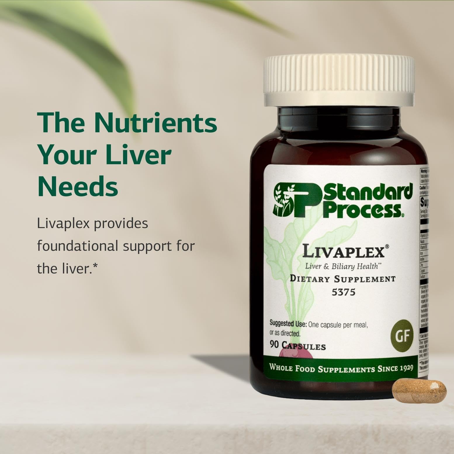 Standard Process Livaplex ingredientes: rábano negro y zanahoria orgánica para apoyo hepático