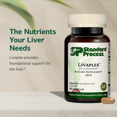 Standard Process Livaplex ingredientes: rábano negro y zanahoria orgánica para apoyo hepático