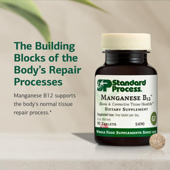 Standard Process detalle de la etiqueta con información nutricional y ventaja de ingredientes claros