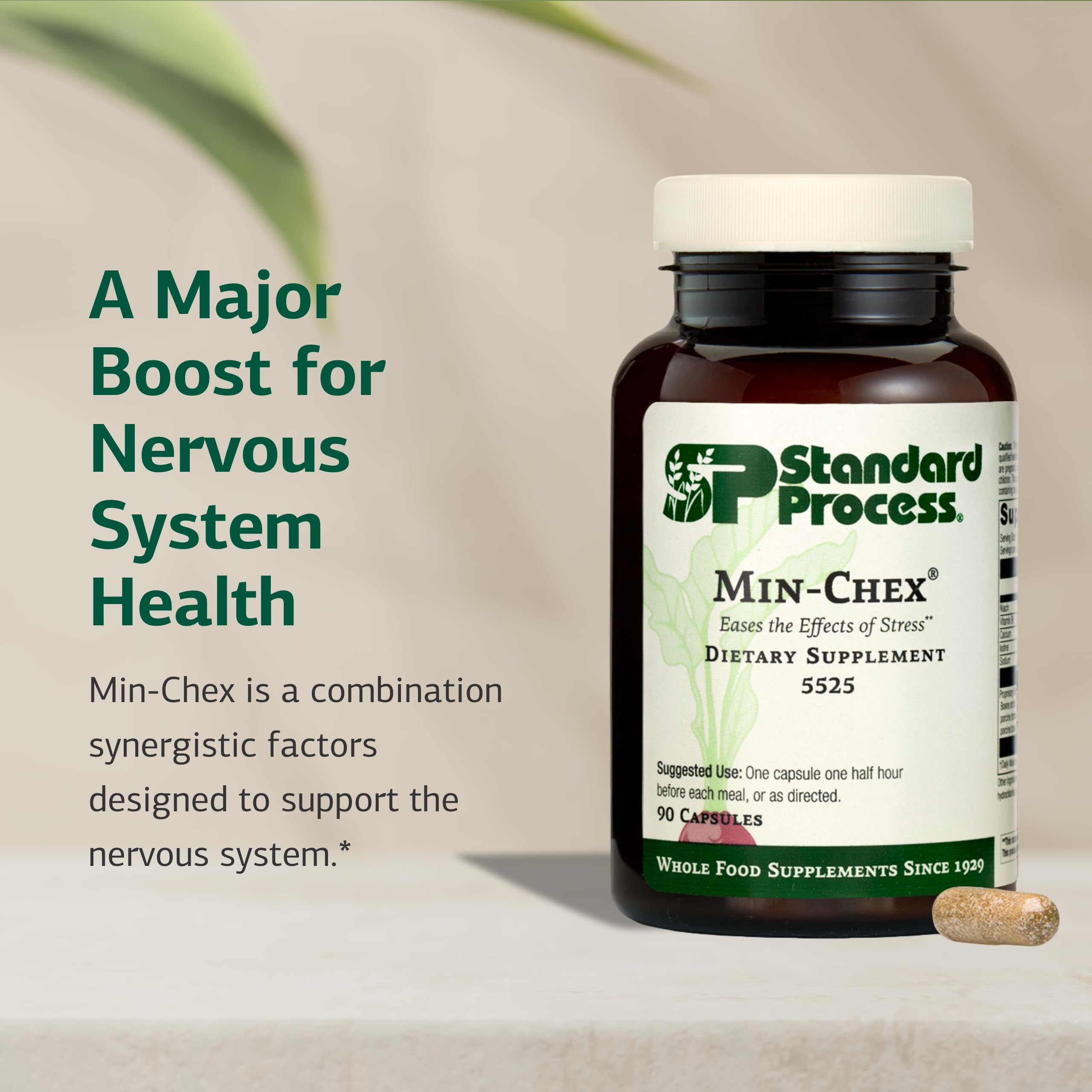 Standard Process Min-Chex textura en polvo de ingredientes naturales y pureza