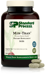 Standard Process Min-Tran caja frontal, muestra contenido y beneficios