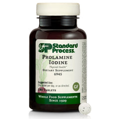 Standard Process Prolamine vista frontal con etiqueta y beneficio de confianza