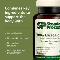 Standard Process persona tomando softgel mostrando facilidad de uso diario