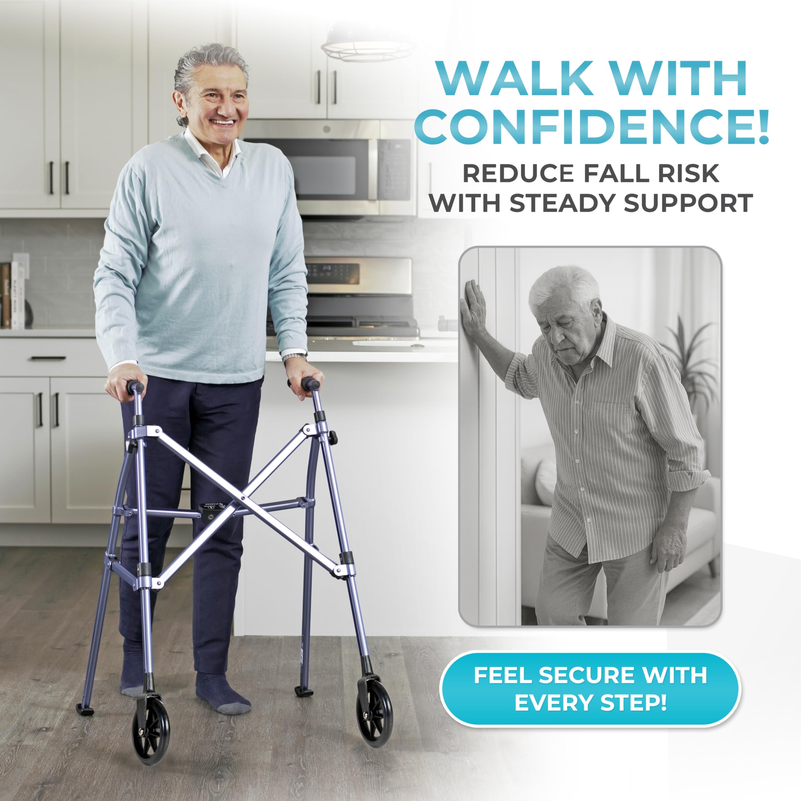 Stander manijas acolchadas ajustables ofreciendo confort y control