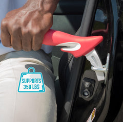 Stander HandyBar comparación de tamaño junto a objetos cotidianos útil para viajar