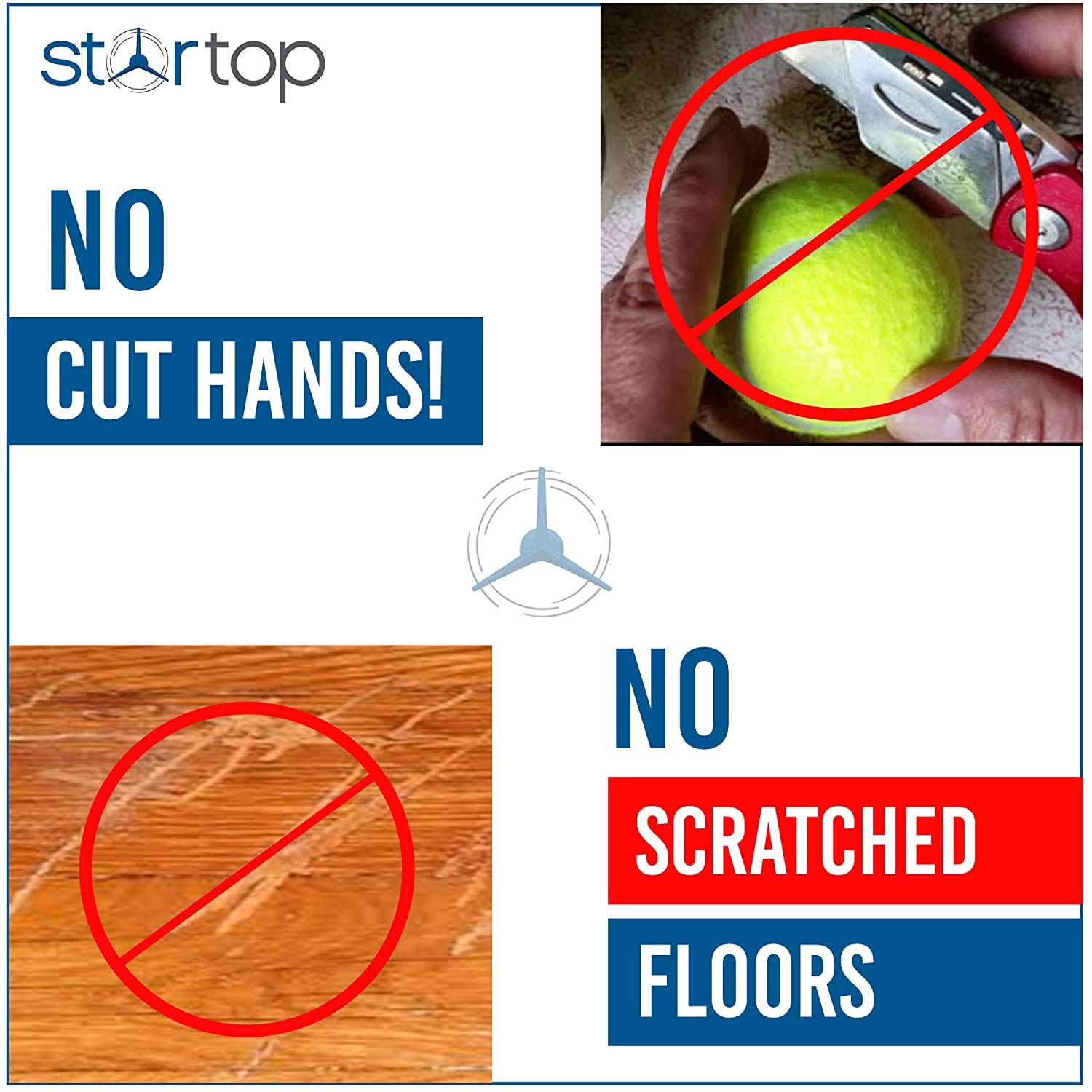 STARTOP comparación de tamaño en mano para referencia visual