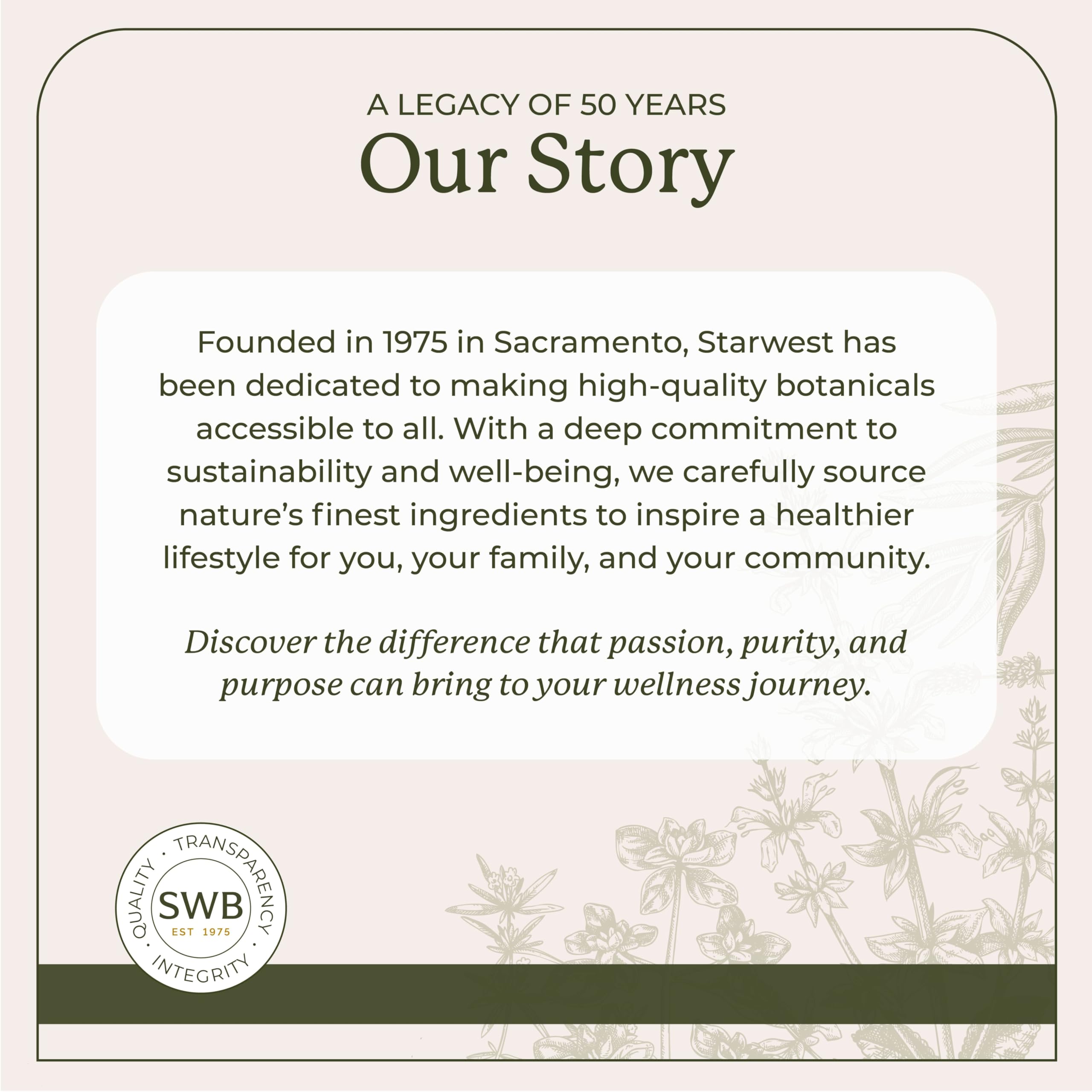 Envase ecológico de comfrey root de Starwest Botanicals