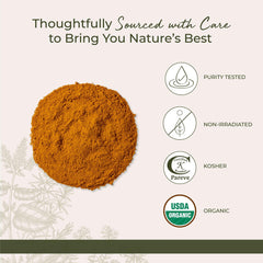 Etiqueta de Starwest Botanicals con certificaciones orgánica y Kosher visibles