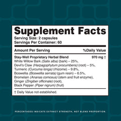 Stay-Well Naturals etiqueta con lista de ingredientes, transparencia y trazabilidad