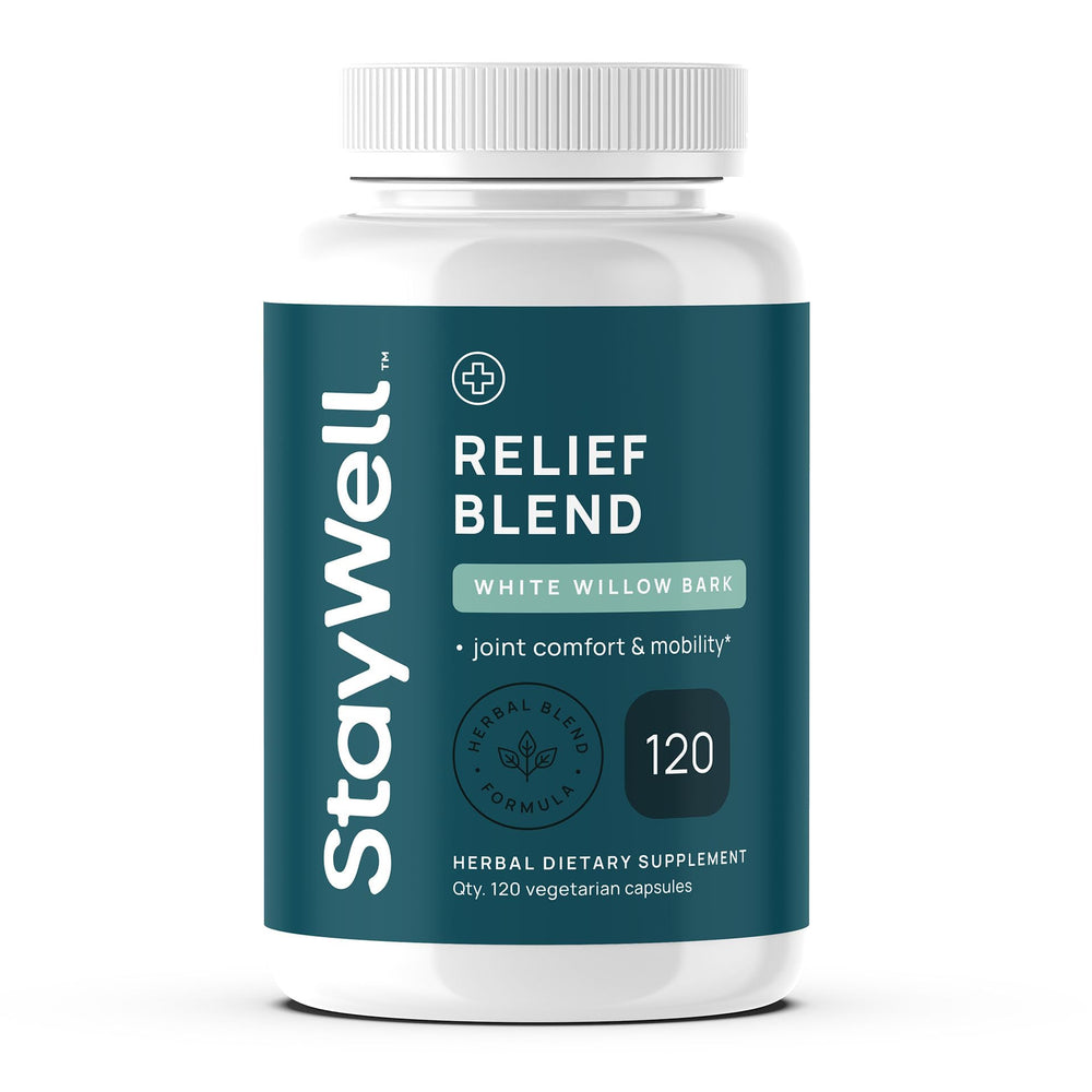 Stay-Well Naturals envase frontal mostrando nombre y diseño, confianza en calidad