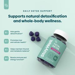 Stay-Well Naturals textura de gomita Total Detox detalle apetecible