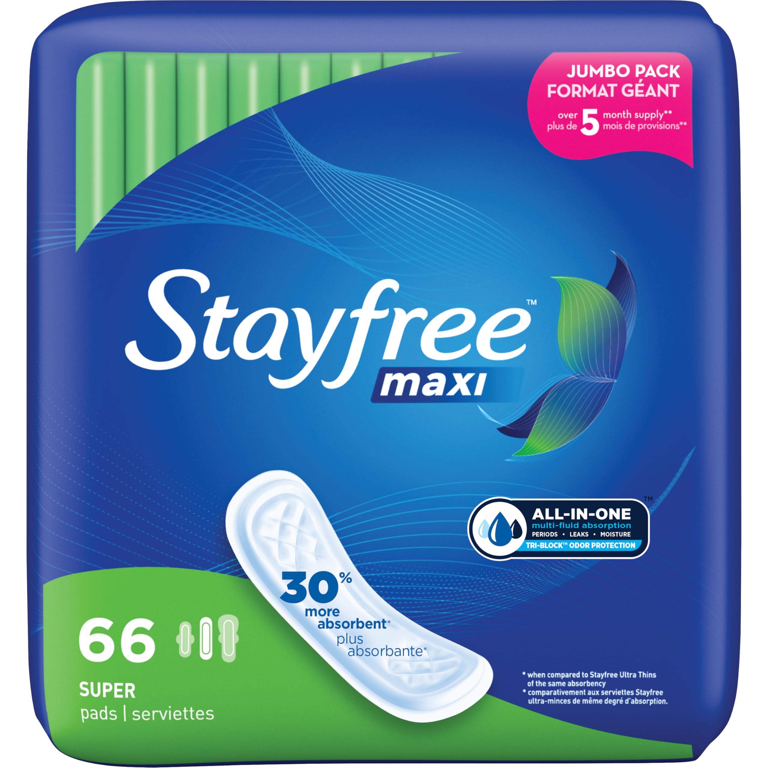 Stayfree ambiente nocturno mostrando uso para protección durante la noche