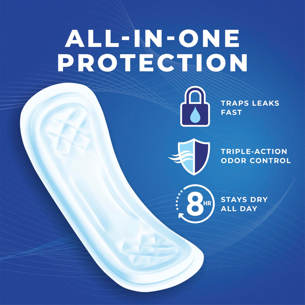 Stayfree primer plano de la textura superior para confort y absorción