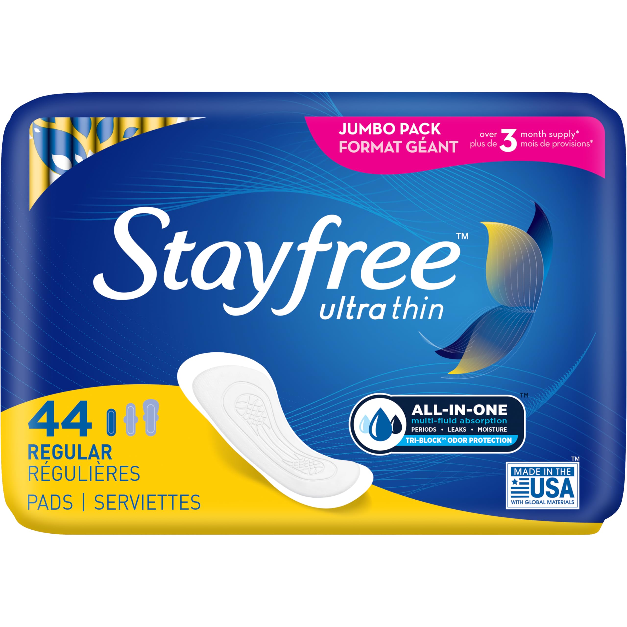 Stayfree escena lifestyle de mujer activa con protección confiable