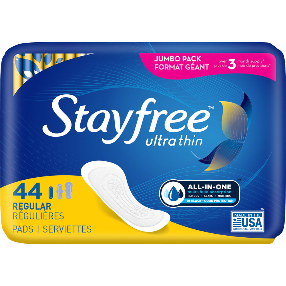 Stayfree escena lifestyle de mujer activa con protección confiable