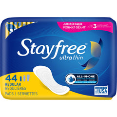Stayfree escena lifestyle de mujer activa con protección confiable