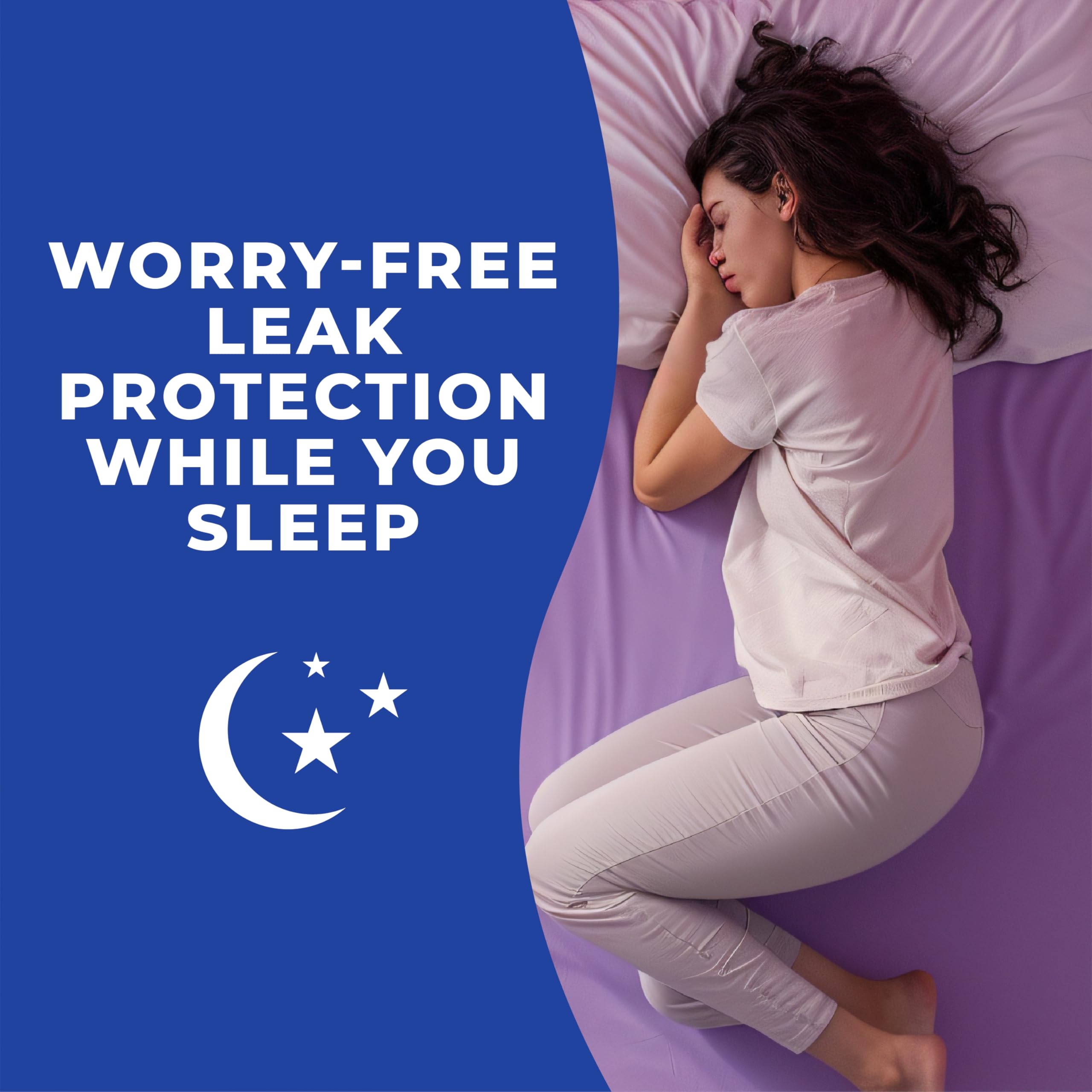 Stayfree etiqueta con beneficios y especificaciones visibles