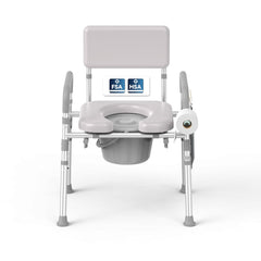 Steadyjoy comoda frontal en dormitorio mostrando estabilidad y accesibilidad