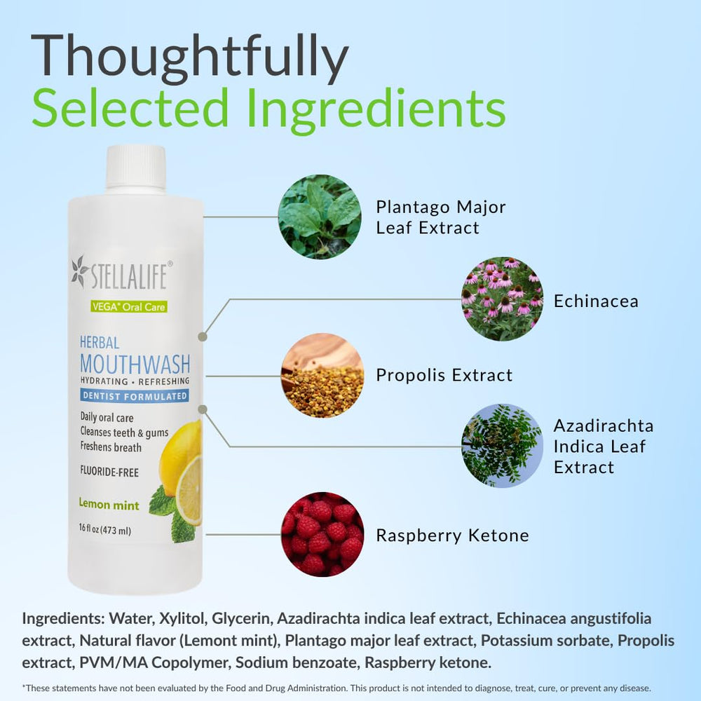 Composición de ingredientes naturales StellaLife que enfatiza limpieza segura