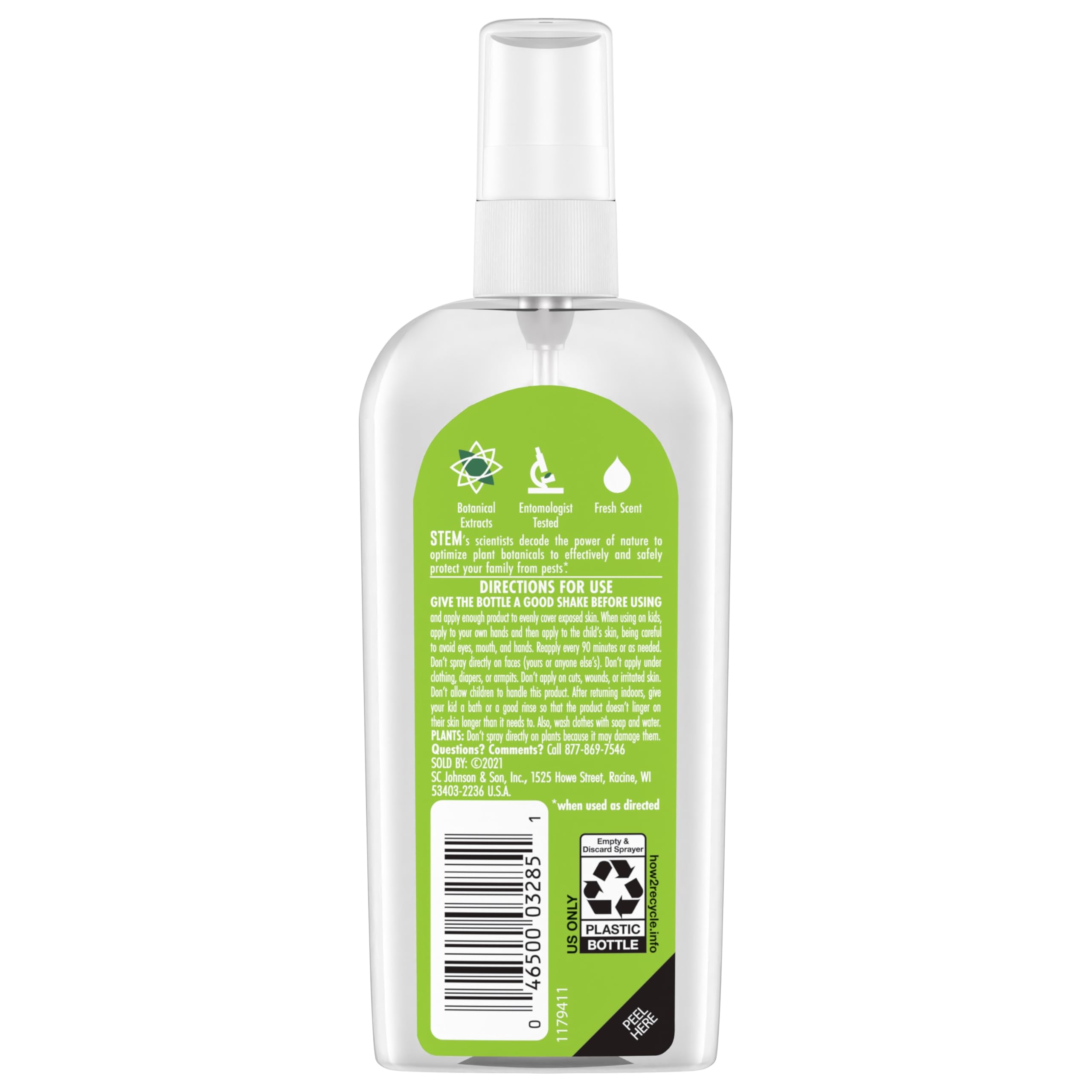 STEM cierre y difusor del spray mostrando diseño seguro y control de rociado